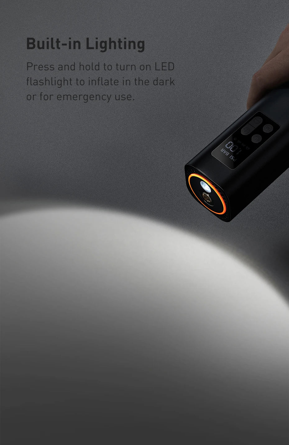 BASEUS™ Car Inflator – 150PSI Smart Digital Pump | Portable