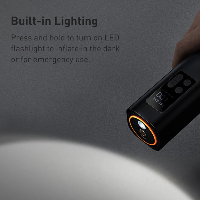 BASEUS™ Car Inflator – 150PSI Smart Digital Pump | Portable