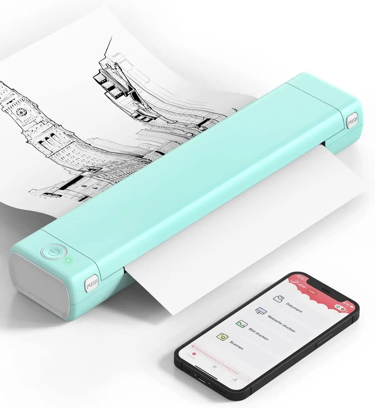 Phomemo™ M08F A4 Wireless Thermal Printer – Portable & Compact