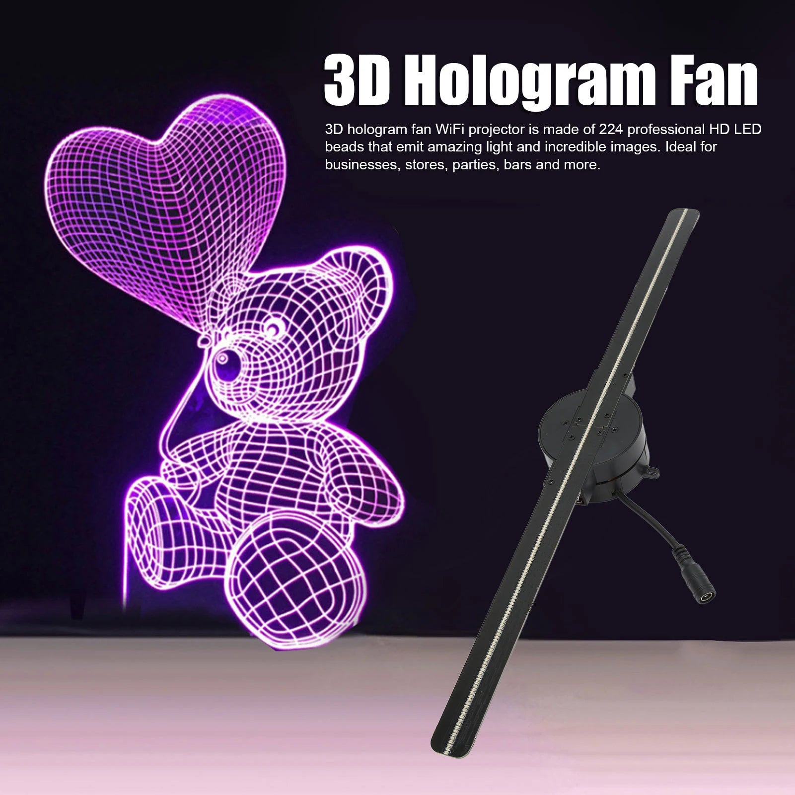 3D Hologram Fan – 16.5