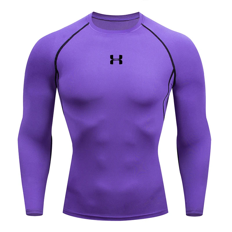 Men’s Compression T-Shirt – Long Sleeve Gym Top