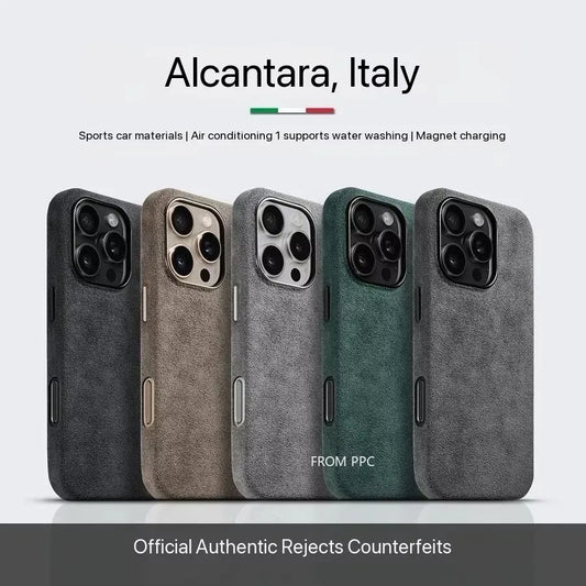 Italian ALCANTARA Magnetic Case for iPhones