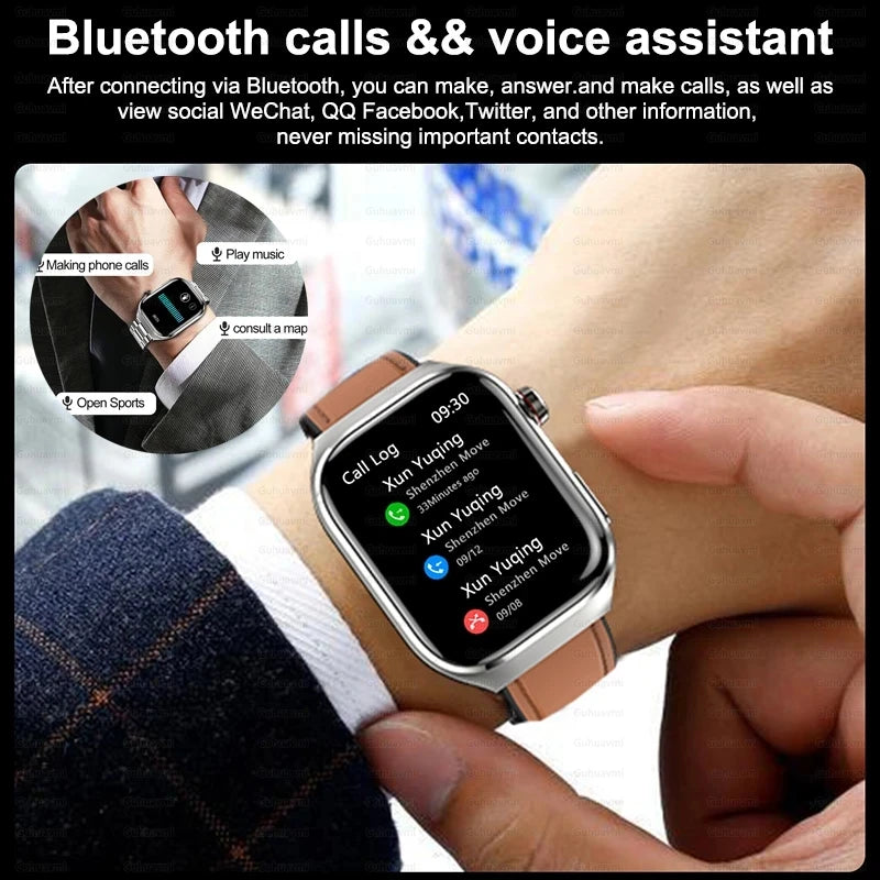 Smartwatch with ECG, Voice Call & Health Tracking
