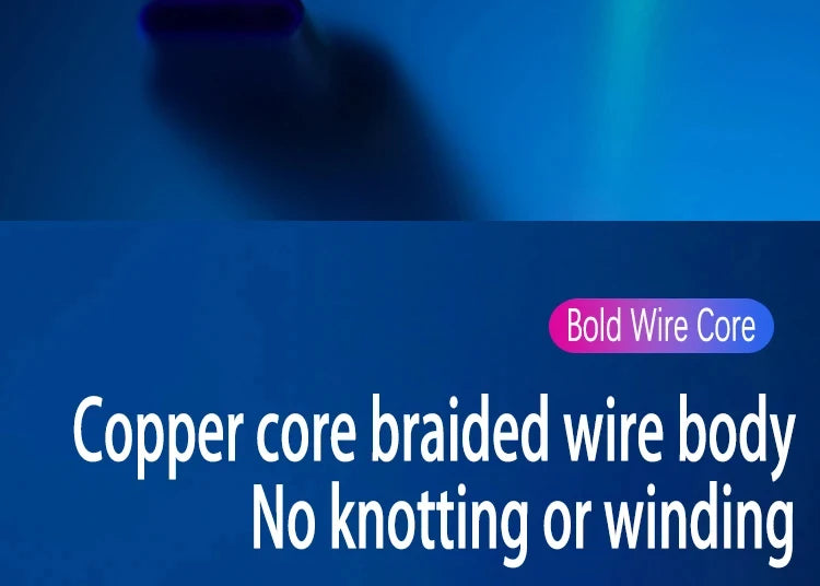 YUKANG™ RGB 3-in-1 Fast Charging Cable – Colorful Light | USB Universal