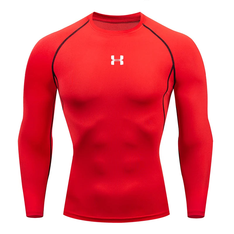 Men’s Compression T-Shirt – Long Sleeve Gym Top