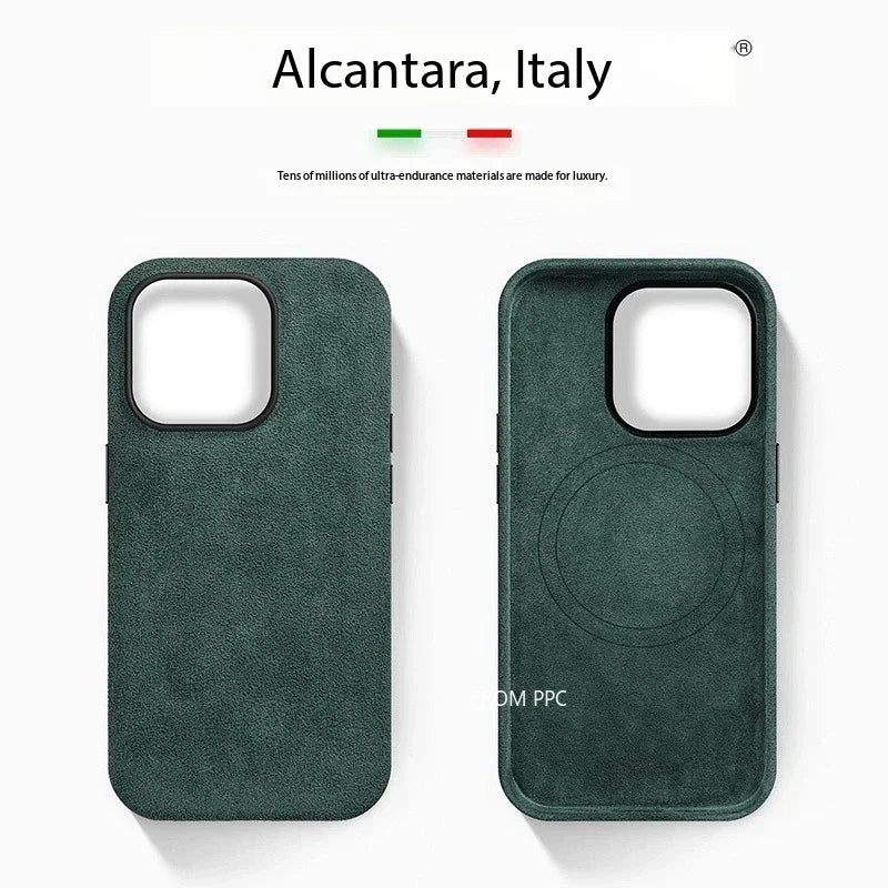 Italian ALCANTARA Magnetic Case for iPhones