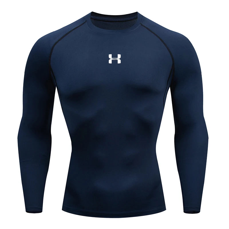 Men’s Compression T-Shirt – Long Sleeve Gym Top