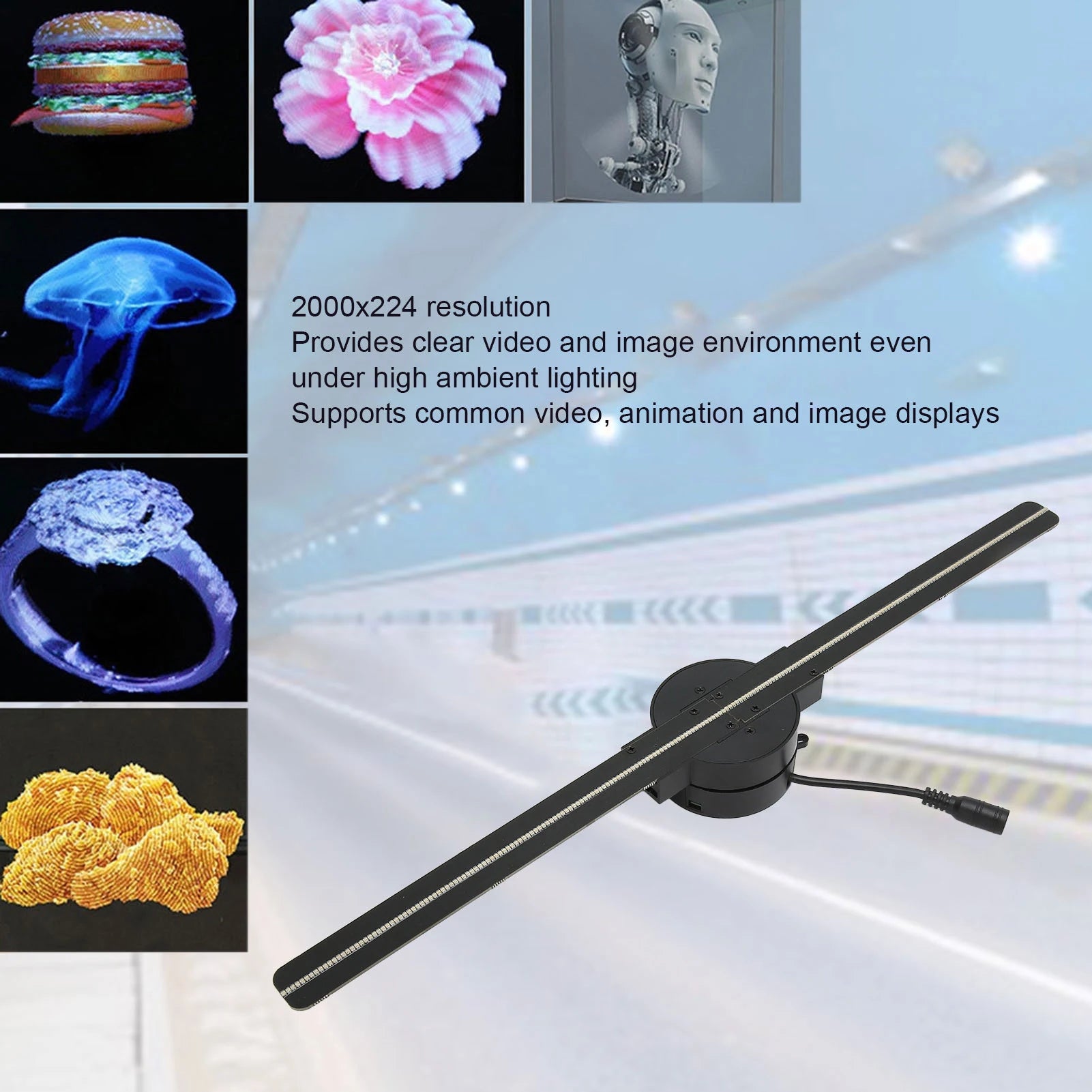 3D Hologram Fan – 16.5