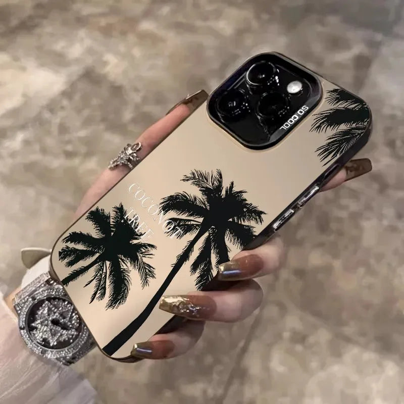 GEUMXL™  Coconut iPhone Case – Summer Vibes | Laser-Plated Shockproof