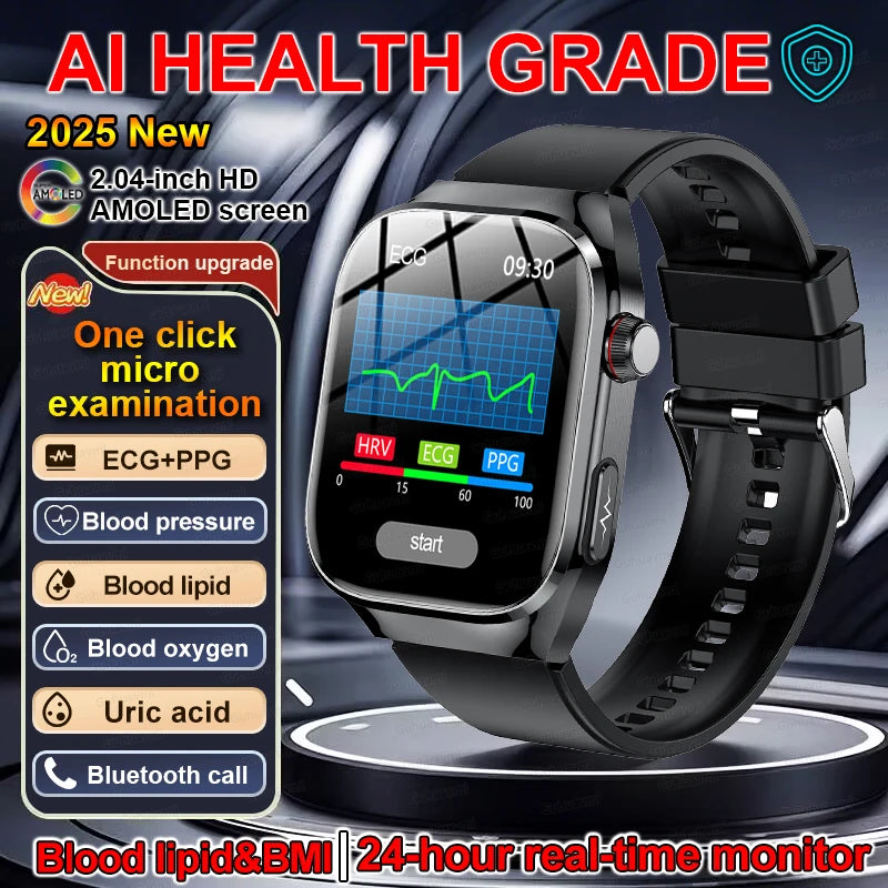 Smartwatch with ECG, Voice Call & Health Tracking