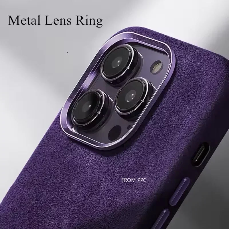 Italian ALCANTARA Magnetic Case for iPhones