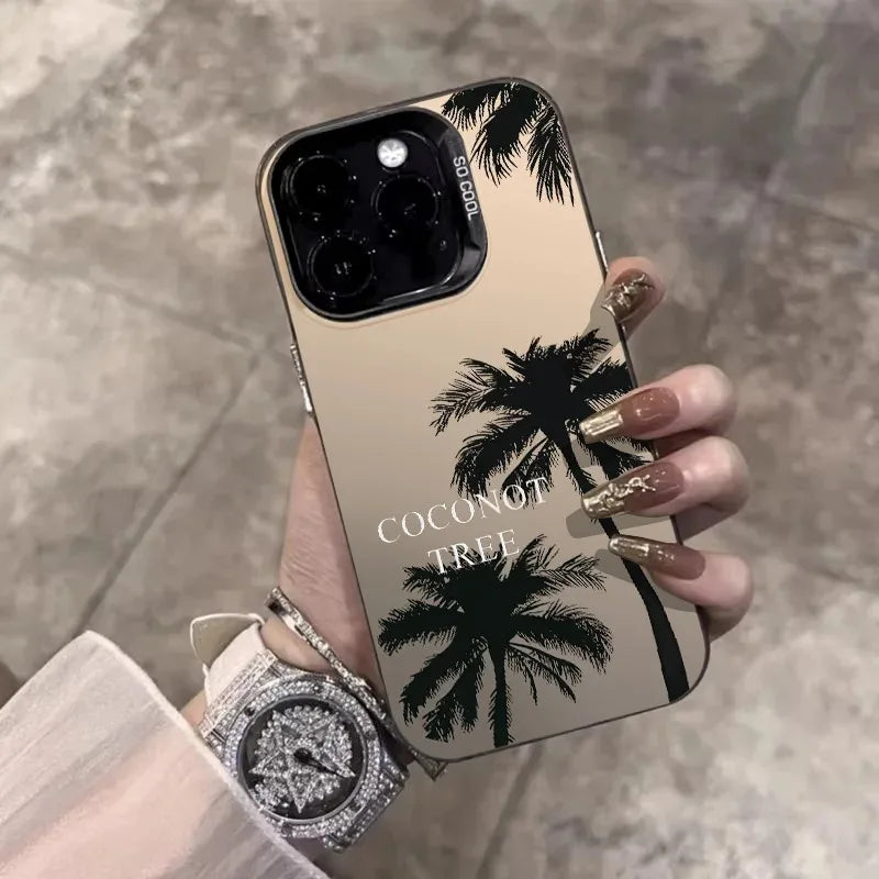 GEUMXL™  Coconut iPhone Case – Summer Vibes | Laser-Plated Shockproof