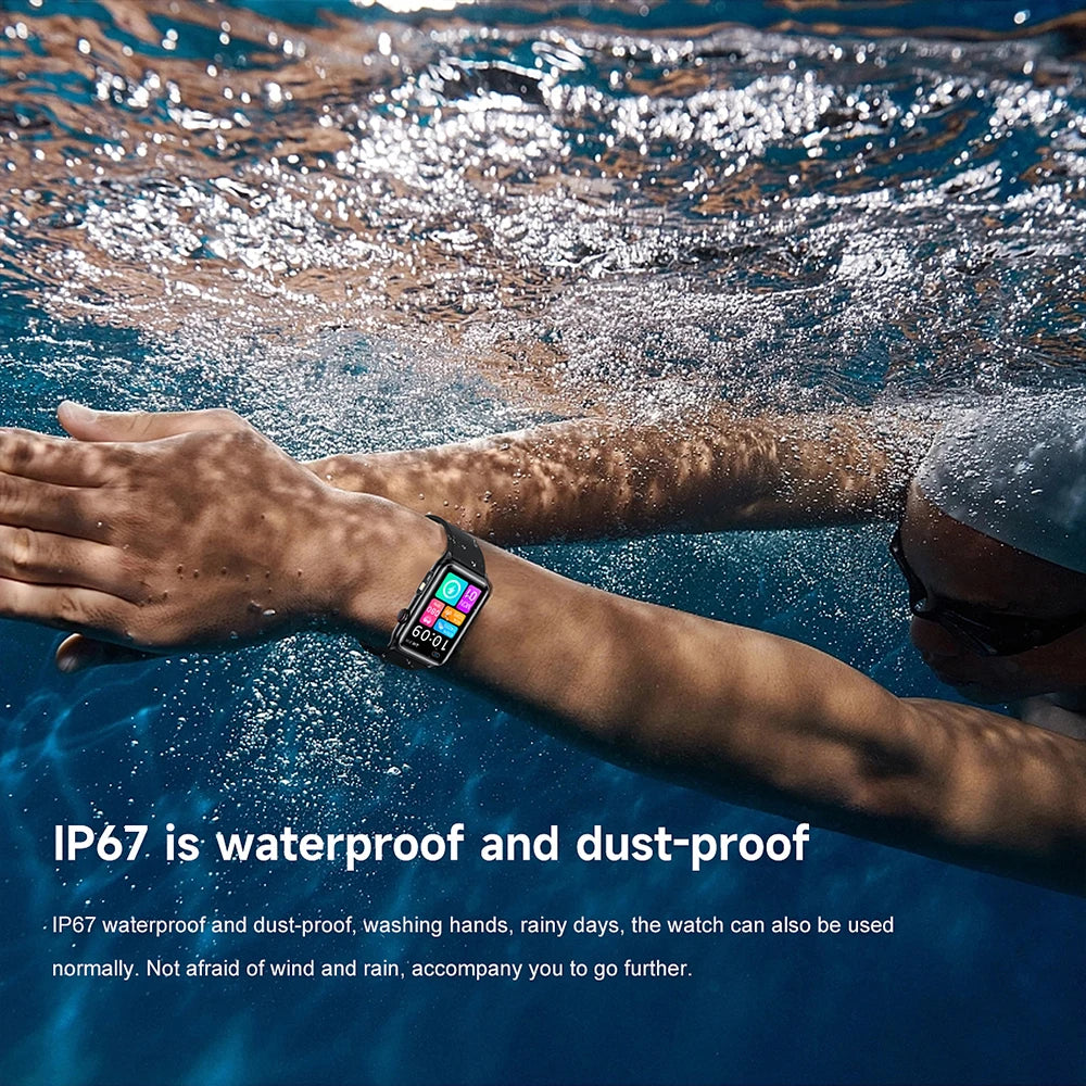 2025 Smartwatch – Heart Rate & Temp Monitor