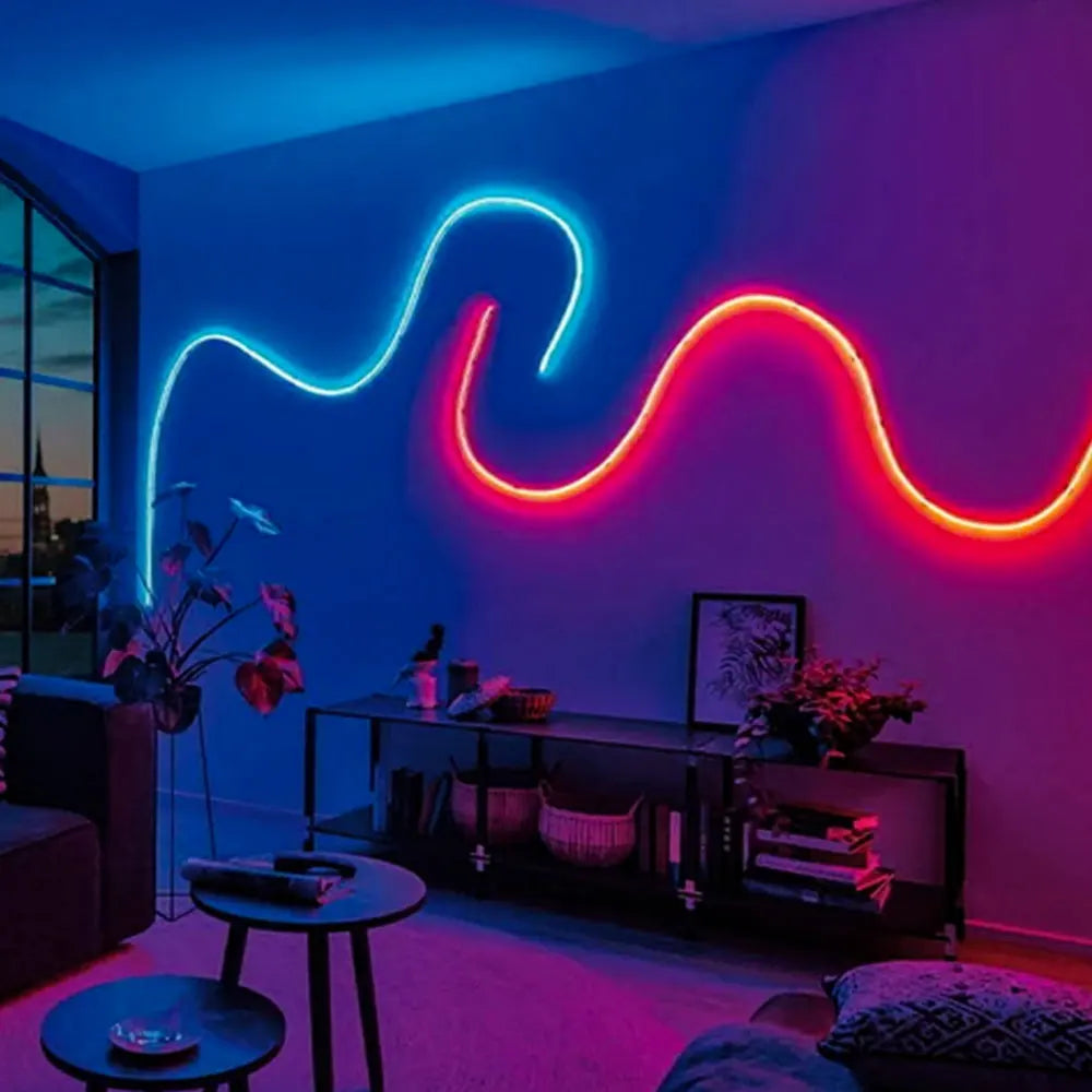 5M RGB Neon LED Strip – USB Waterproof Lights