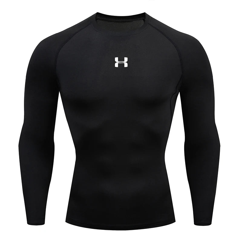 Men’s Compression T-Shirt – Long Sleeve Gym Top
