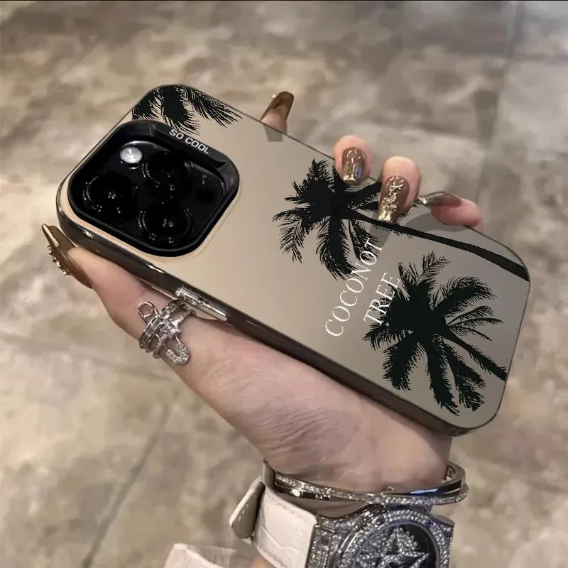 GEUMXL™  Coconut iPhone Case – Summer Vibes | Laser-Plated Shockproof