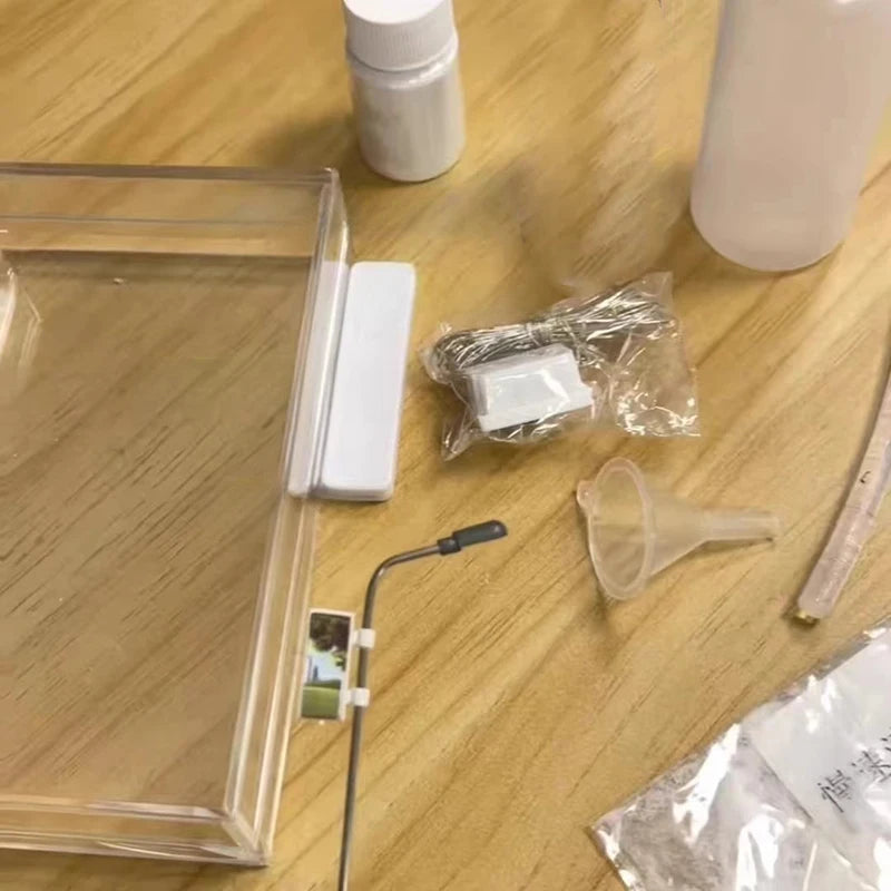 DIY Acrylic Snowy Night Light – Snow Scene Desk Lamp Gift