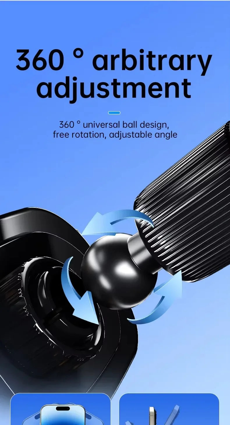 UYUXIO™ Wireless Car Charger – Fast Charging | Auto Clamping
