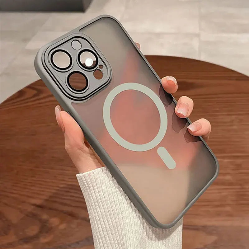 PINDOY™ Matte Armor iPhone Case – MagSafe Compatible | Luxury Finish