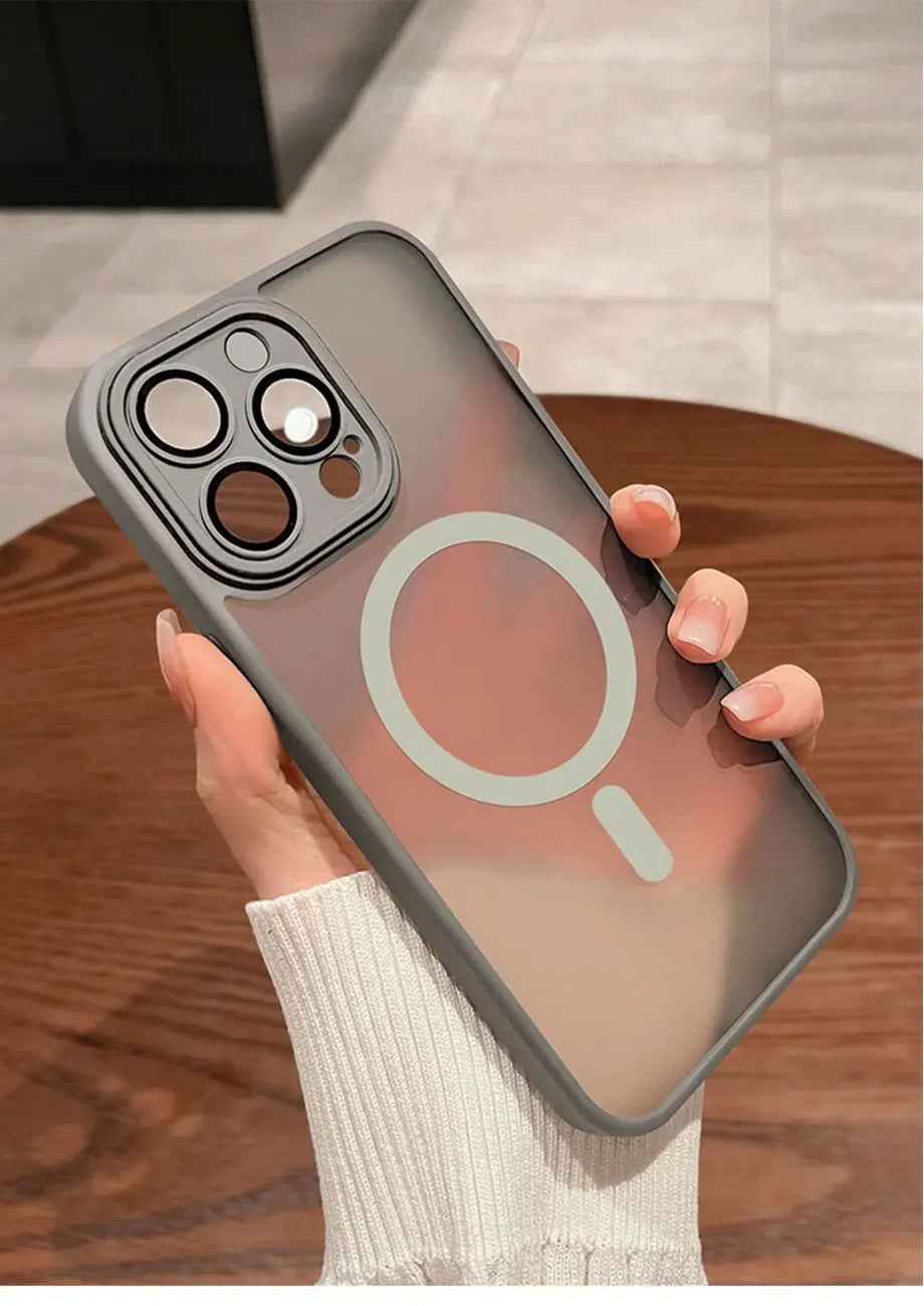 PINDOY™ Matte Armor iPhone Case – MagSafe Compatible | Luxury Finish