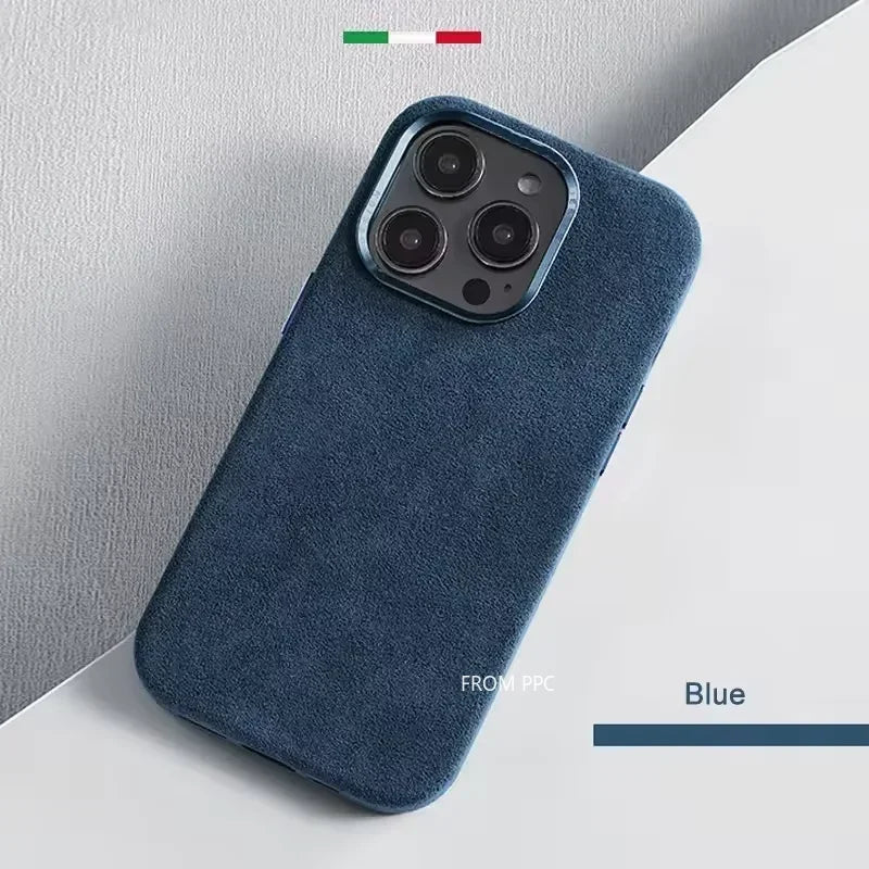 Italian ALCANTARA Magnetic Case for iPhones