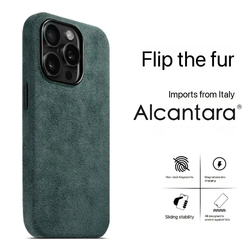 Italian ALCANTARA Magnetic Case for iPhones