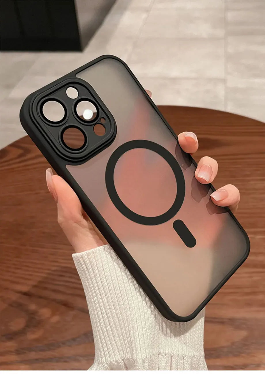 PINDOY™ Matte Armor iPhone Case – MagSafe Compatible | Luxury Finish