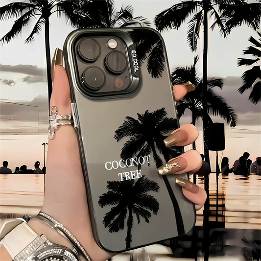 GEUMXL™  Coconut iPhone Case – Summer Vibes | Laser-Plated Shockproof