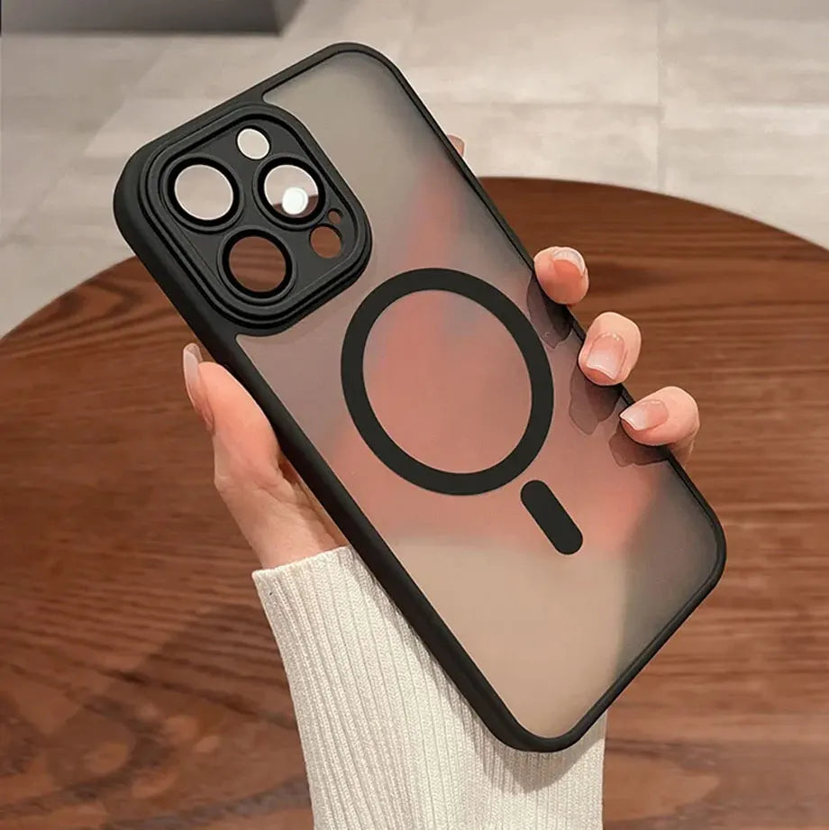 PINDOY™ Matte Armor iPhone Case – MagSafe Compatible | Luxury Finish