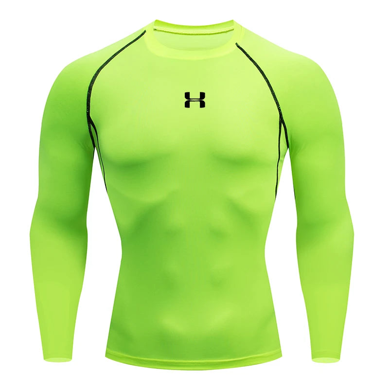 Men’s Compression T-Shirt – Long Sleeve Gym Top
