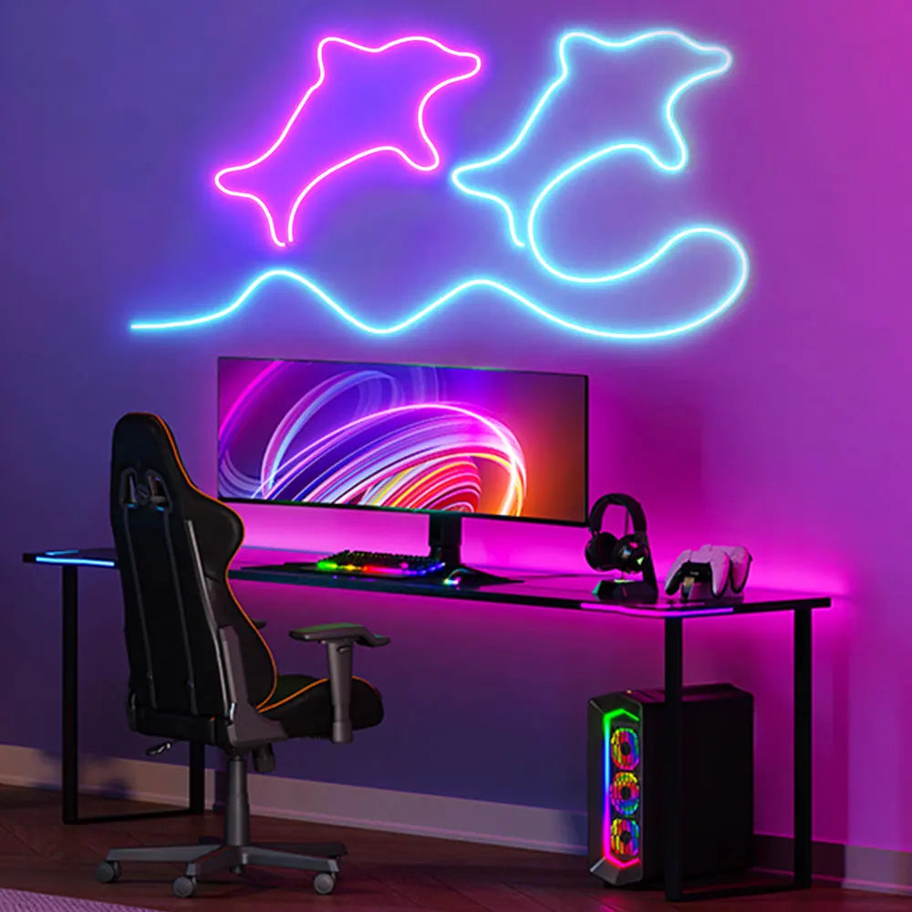 5M RGB Neon LED Strip – USB Waterproof Lights