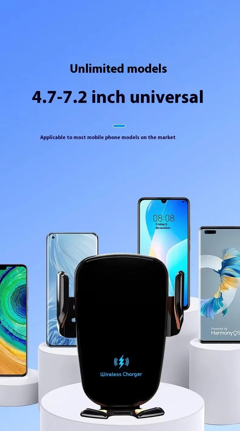 UYUXIO™ Wireless Car Charger – Fast Charging | Auto Clamping