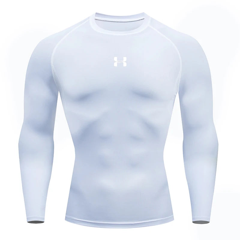 Men’s Compression T-Shirt – Long Sleeve Gym Top