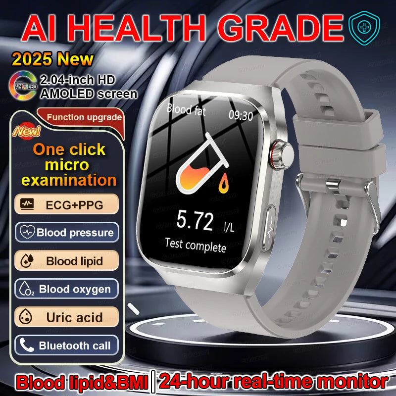 Smartwatch with ECG, Voice Call & Health Tracking