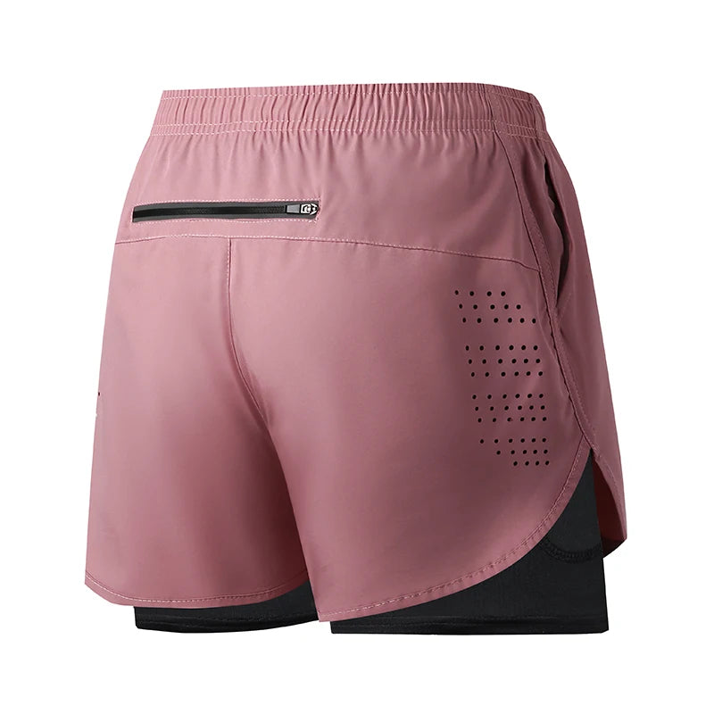 Men’s Double Layer Running Shorts – Quick-Dry Gym Wear