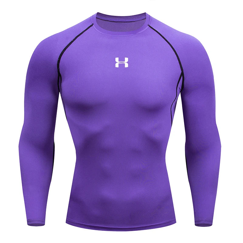 Men’s Compression T-Shirt – Long Sleeve Gym Top