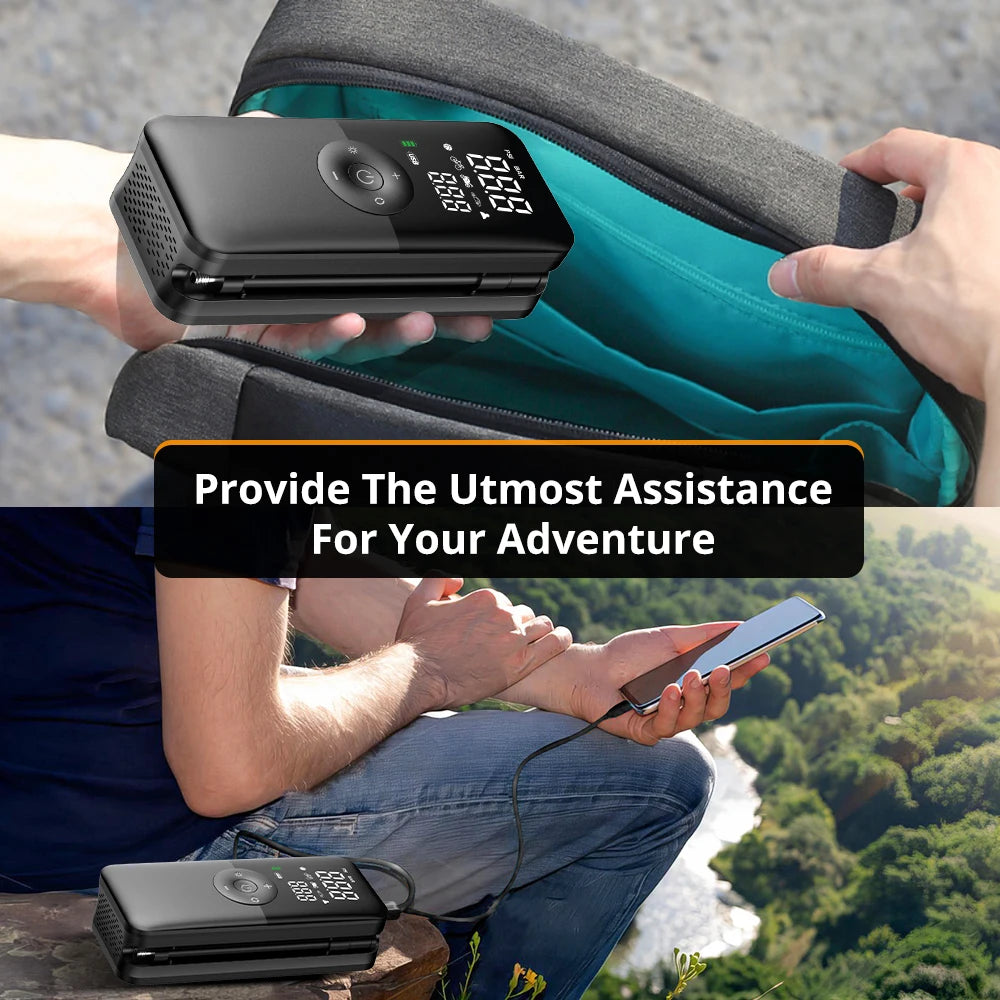 CARSUN™ Portable Tire Inflator – Digital Display | For All Vehicles