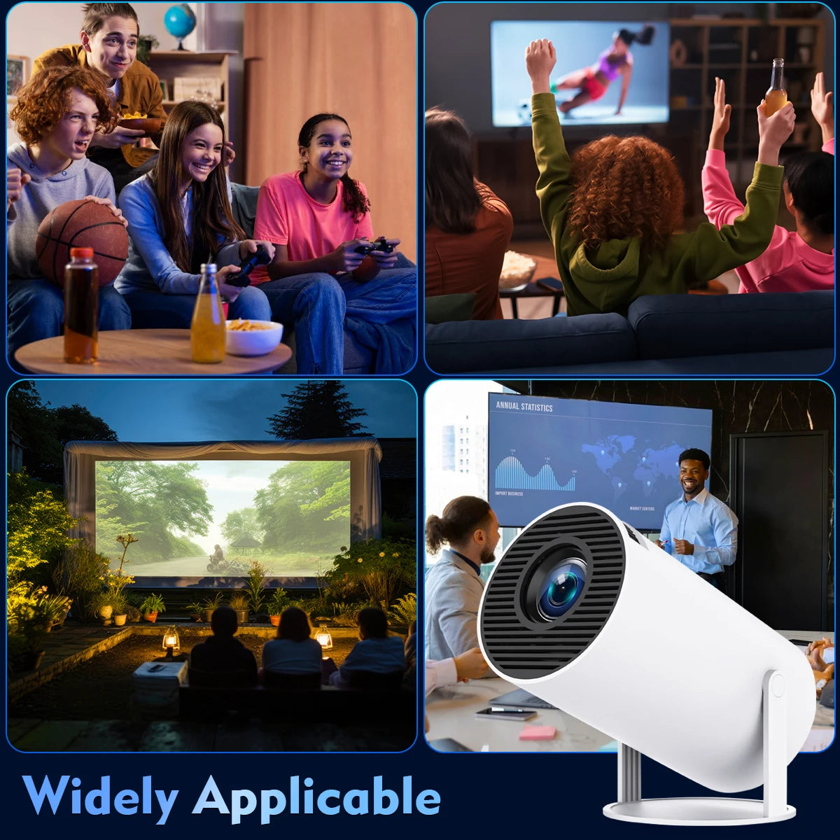 MAGCUBIC™ HY300 Pro Projector – 4K Android | WiFi + BT5.0