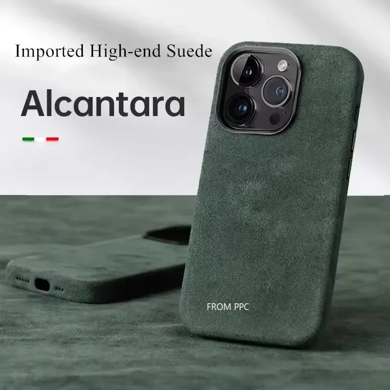 Italian ALCANTARA Magnetic Case for iPhones