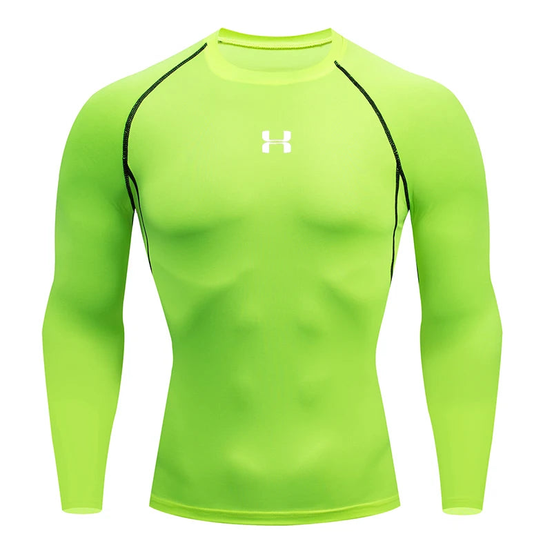 Men’s Compression T-Shirt – Long Sleeve Gym Top