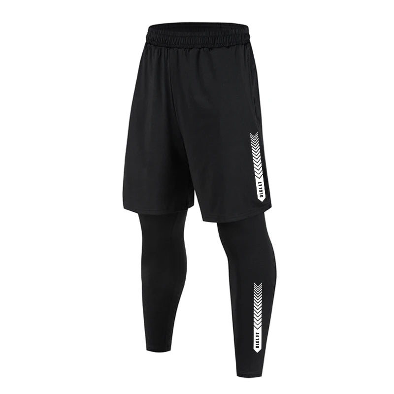 Men’s Quick-Dry Compression Leggings – Gym Training Pants