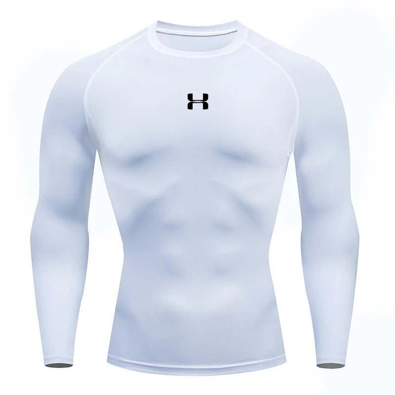 Men’s Compression T-Shirt – Long Sleeve Gym Top
