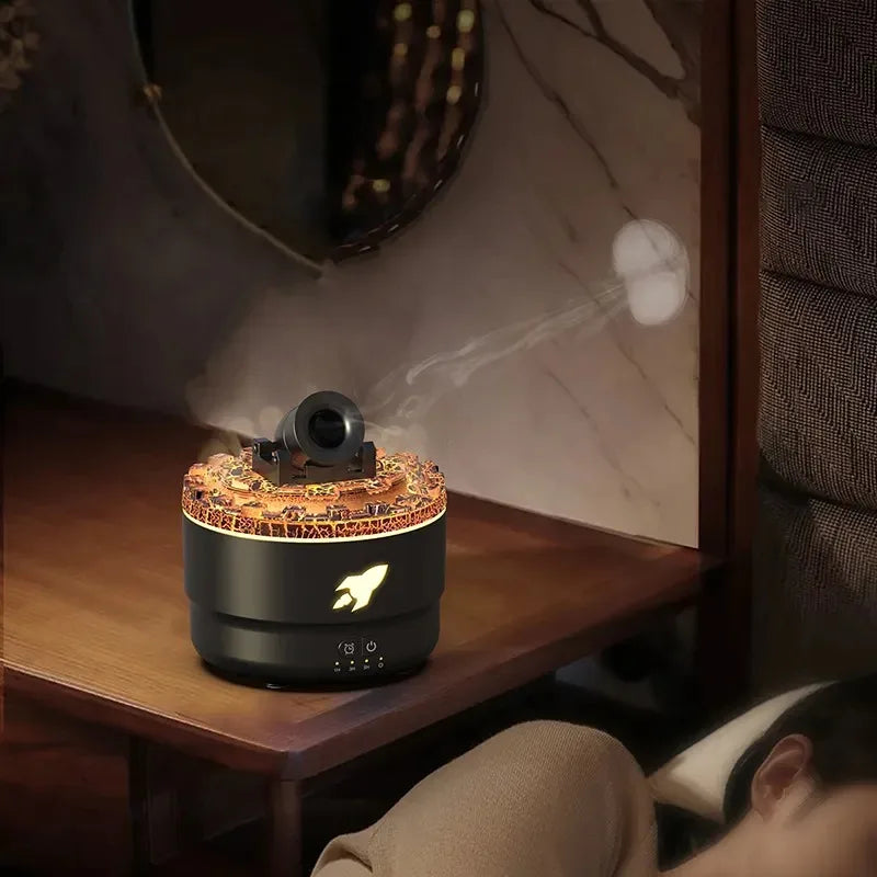 Cannon Aromatherapy Diffuser – 7-Color LED Ultrasonic Mist Humidifier