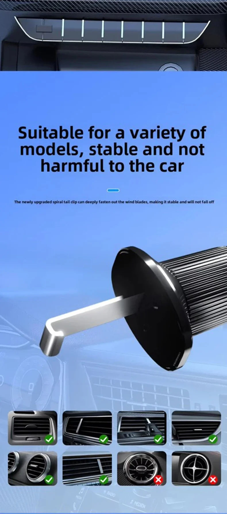 UYUXIO™ Wireless Car Charger – Fast Charging | Auto Clamping