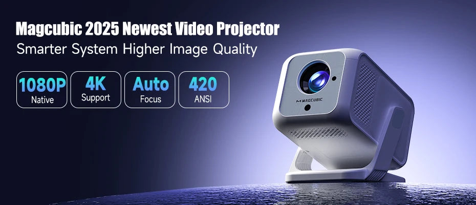 MAGCUBIC™ HY300 Pro Projector – 4K Android | WiFi + BT5.0