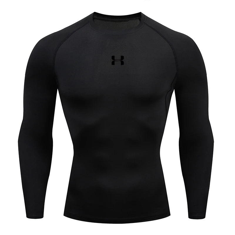 Men’s Compression T-Shirt – Long Sleeve Gym Top