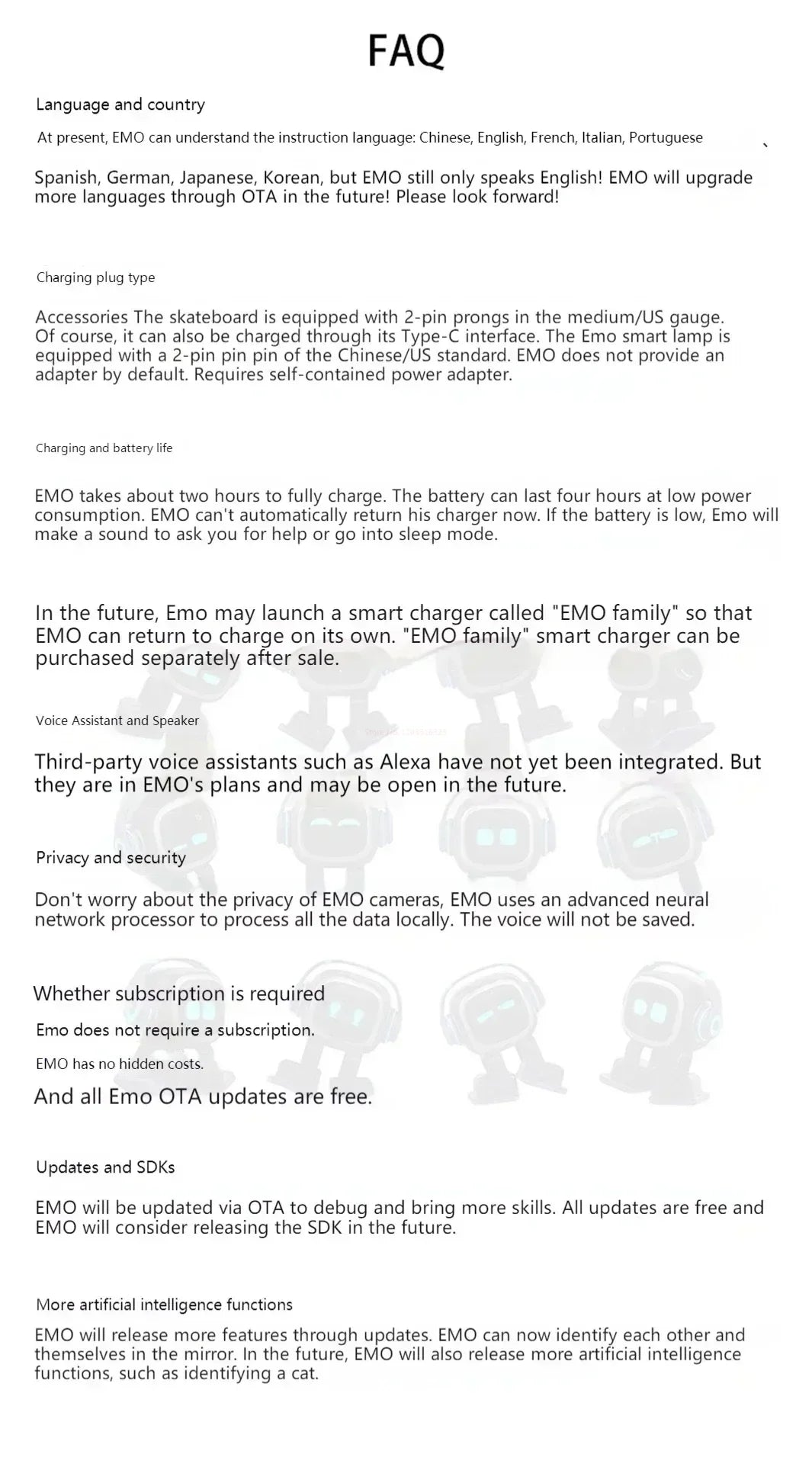 Emo AI Robot Pet – Smart Emotional Companion