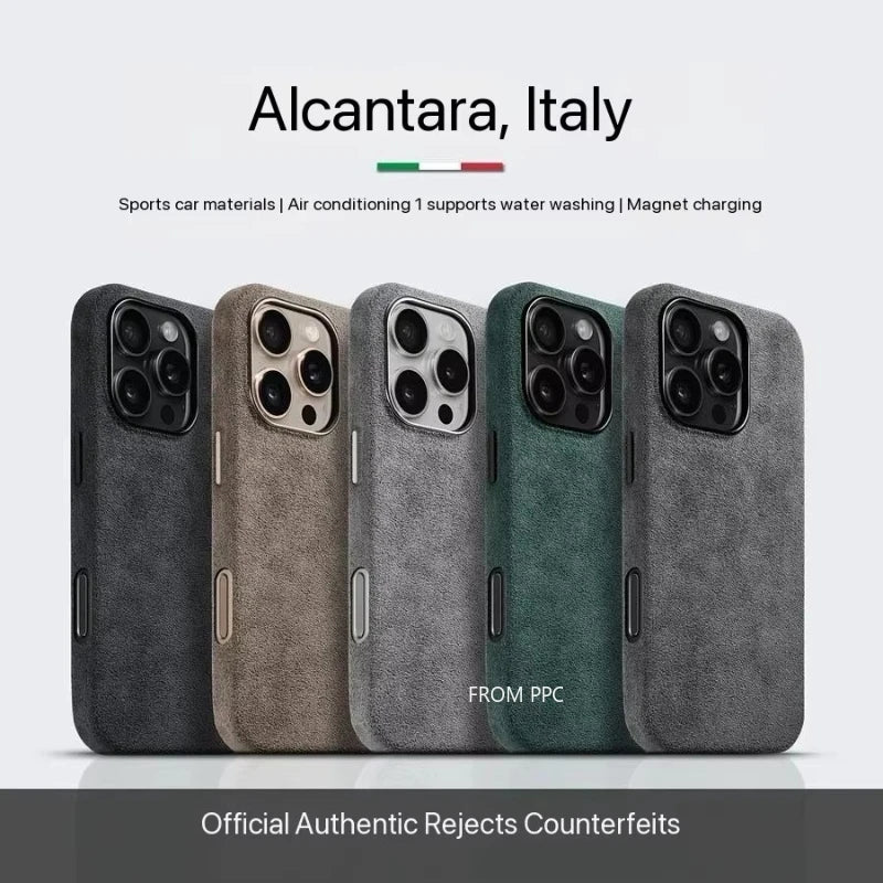 Italian ALCANTARA Magnetic Case for iPhones