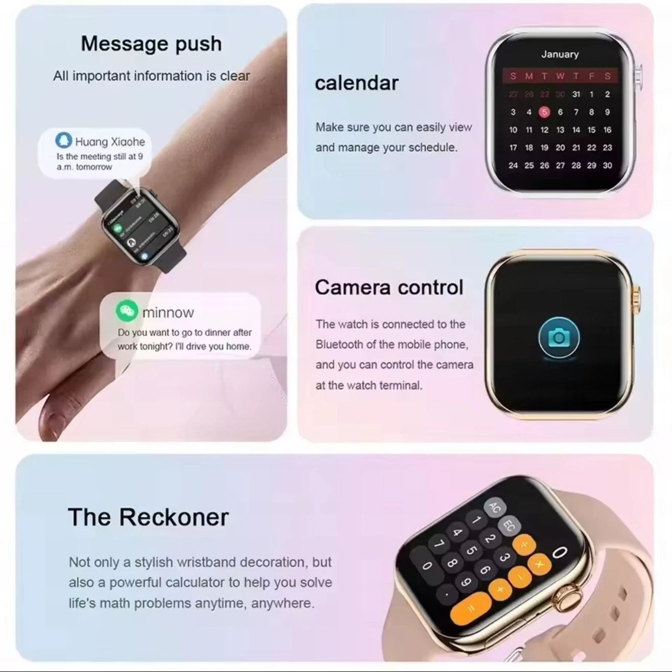 Watch 10 Smartwatch – NFC, GPS & BT Calls