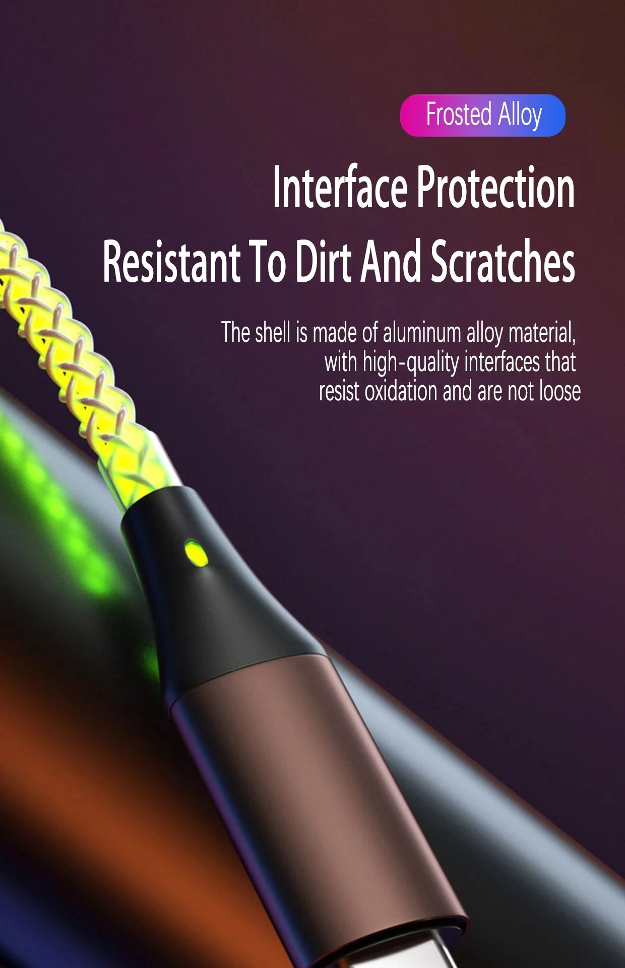 YUKANG™ RGB 3-in-1 Fast Charging Cable – Colorful Light | USB Universal